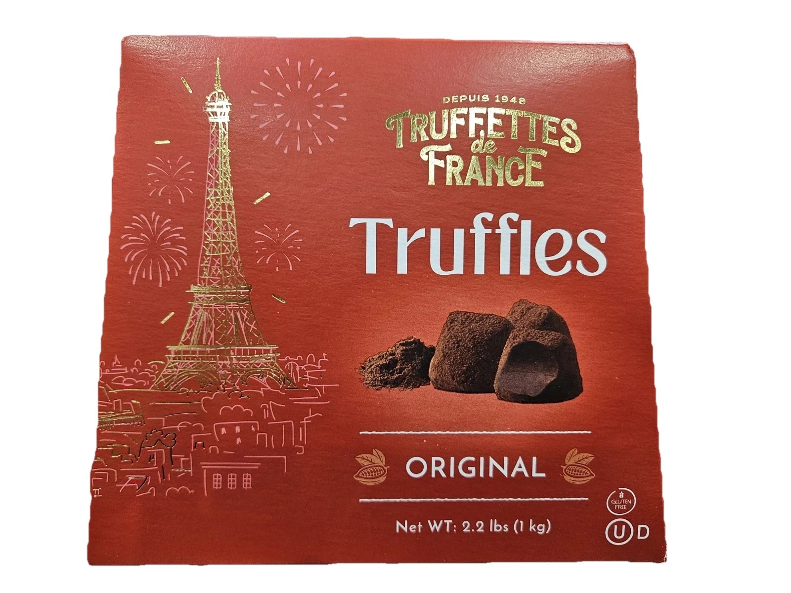 Truffettes De France Truffles Dusted With Cocoa Powder 2.2 Lb,Kosher Gluten Free Truffettes De France Truffles Dusted With Cocoa Powder 2.2 Lb,Kosher Gluten Free