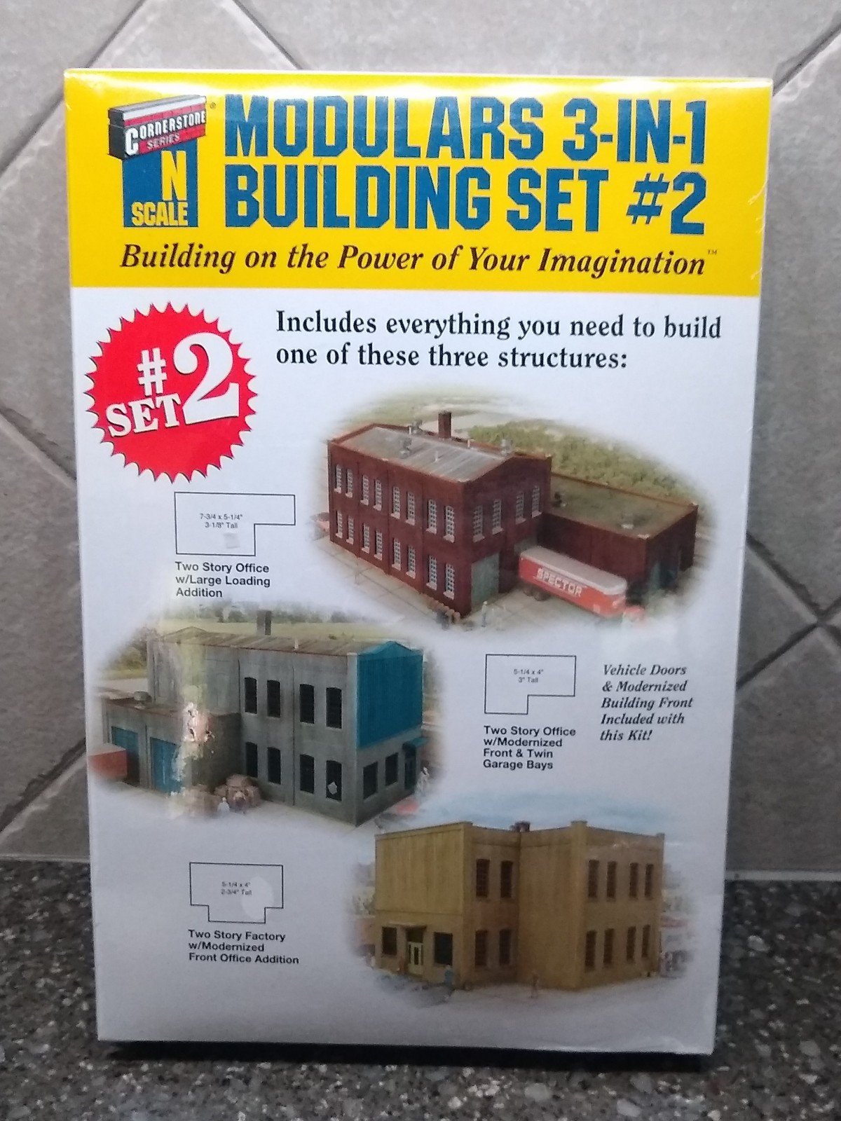 NEW WALTHERS MODULARS 3 IN 1 BUILDING SET #2 N SCALE TRAIN MODEL KIT NEW WALTHERS MODULARS 3 IN 1 BUILDING SET #2 N SCALE TRAIN MODEL KIT