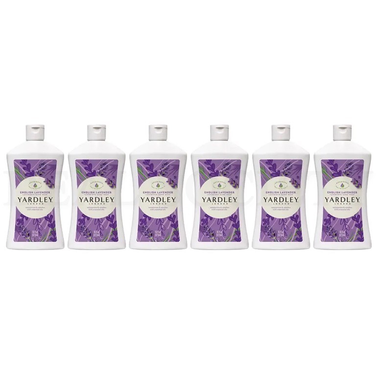 Yardley London English Lavender Liquid Hand Soap Refill 16oz Wholesale Lot of 6