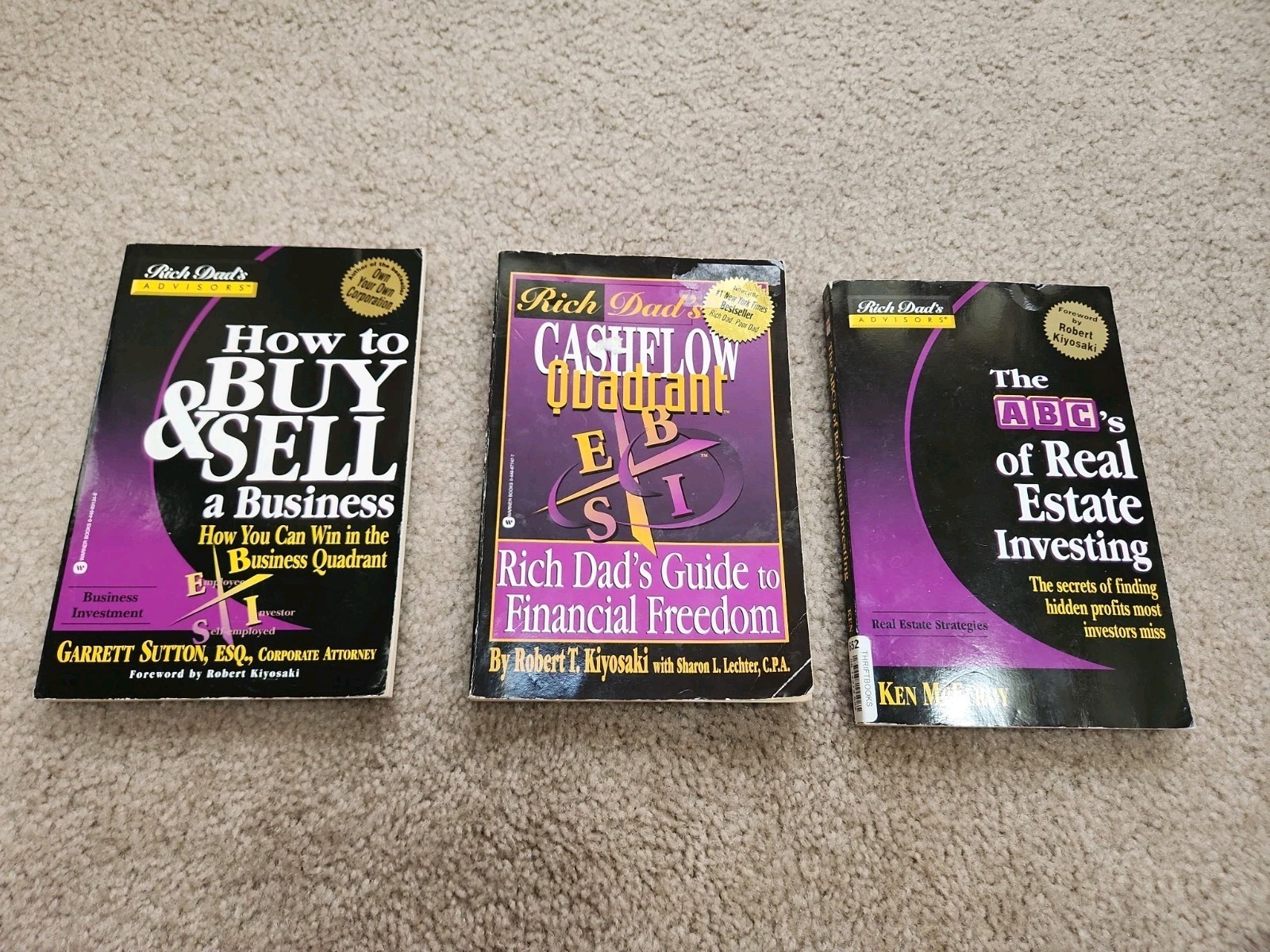 Rich Dad\'s Advisor Dad Book Lot - Rob Kiyosaki Cashflow Quadrant, Business
