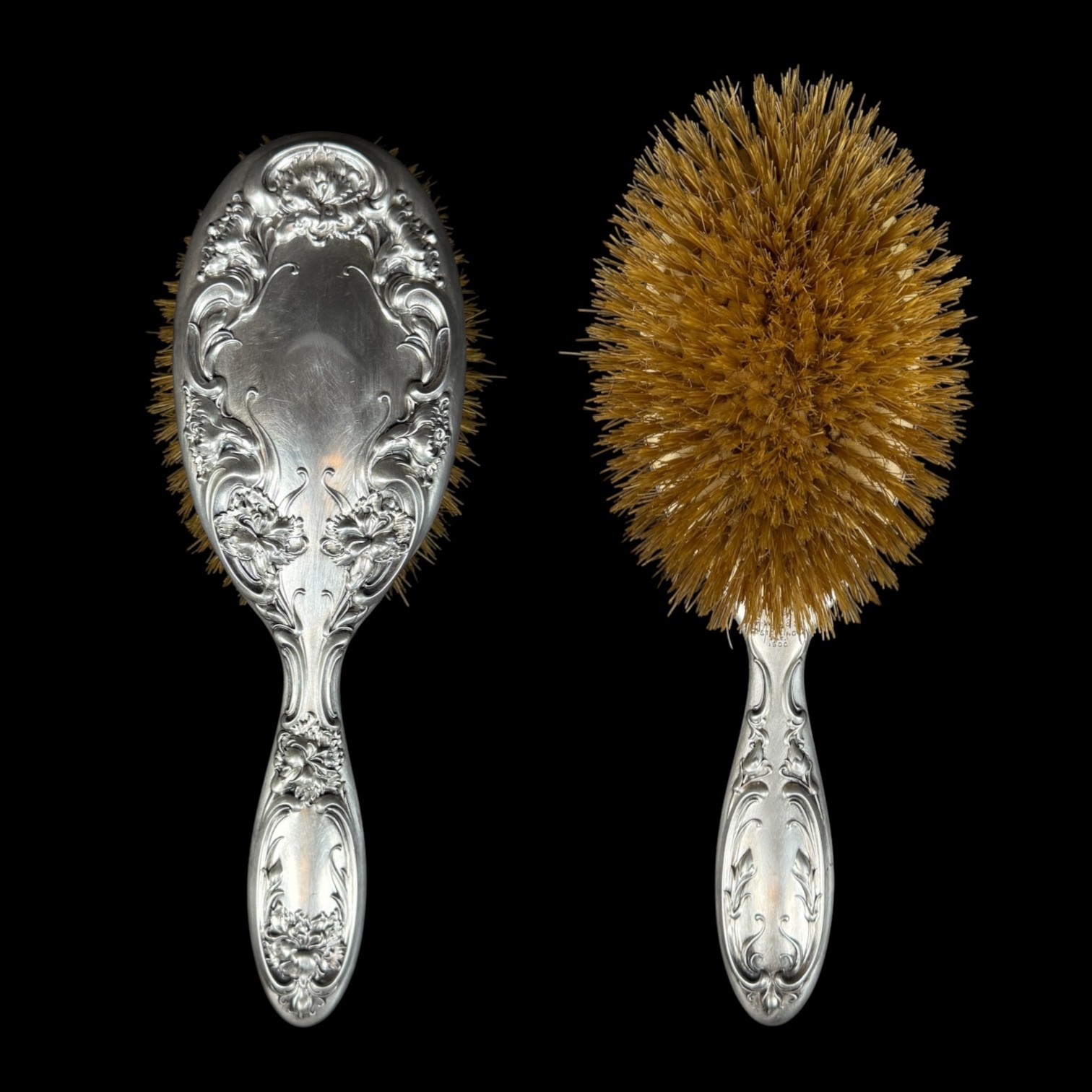 RW&S Wallace Sterling silver pat.1900 Hair Brush 8.5\