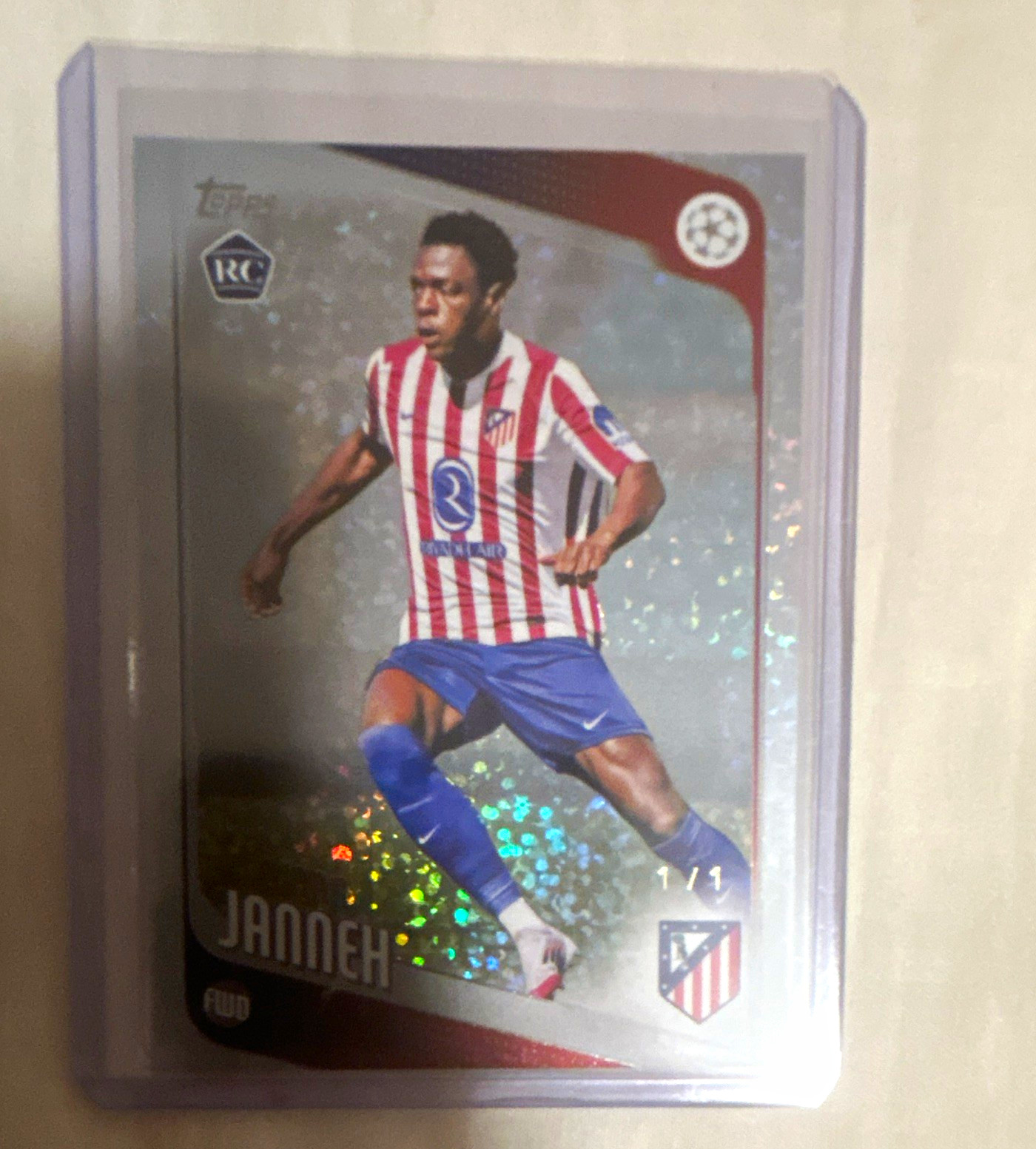 Topps 2024-25 UEFA Champions League Omar Janneh Atletico Madrid #137 Rookie 1/1 Topps 2024-25 UEFA Champions League Omar Janneh Atletico Madrid #137 Rookie 1/1