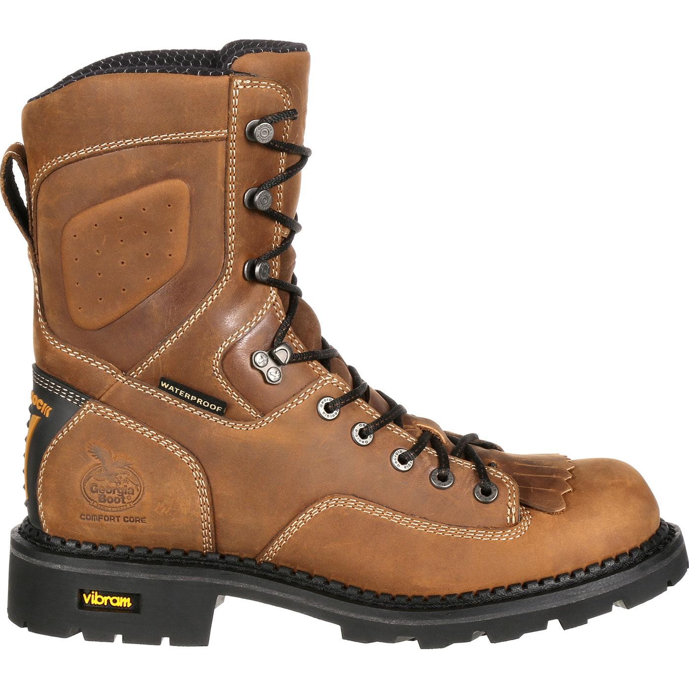 Georgia Boot Comfort Core Waterproof Low Heel Logger Work Boot GB00122