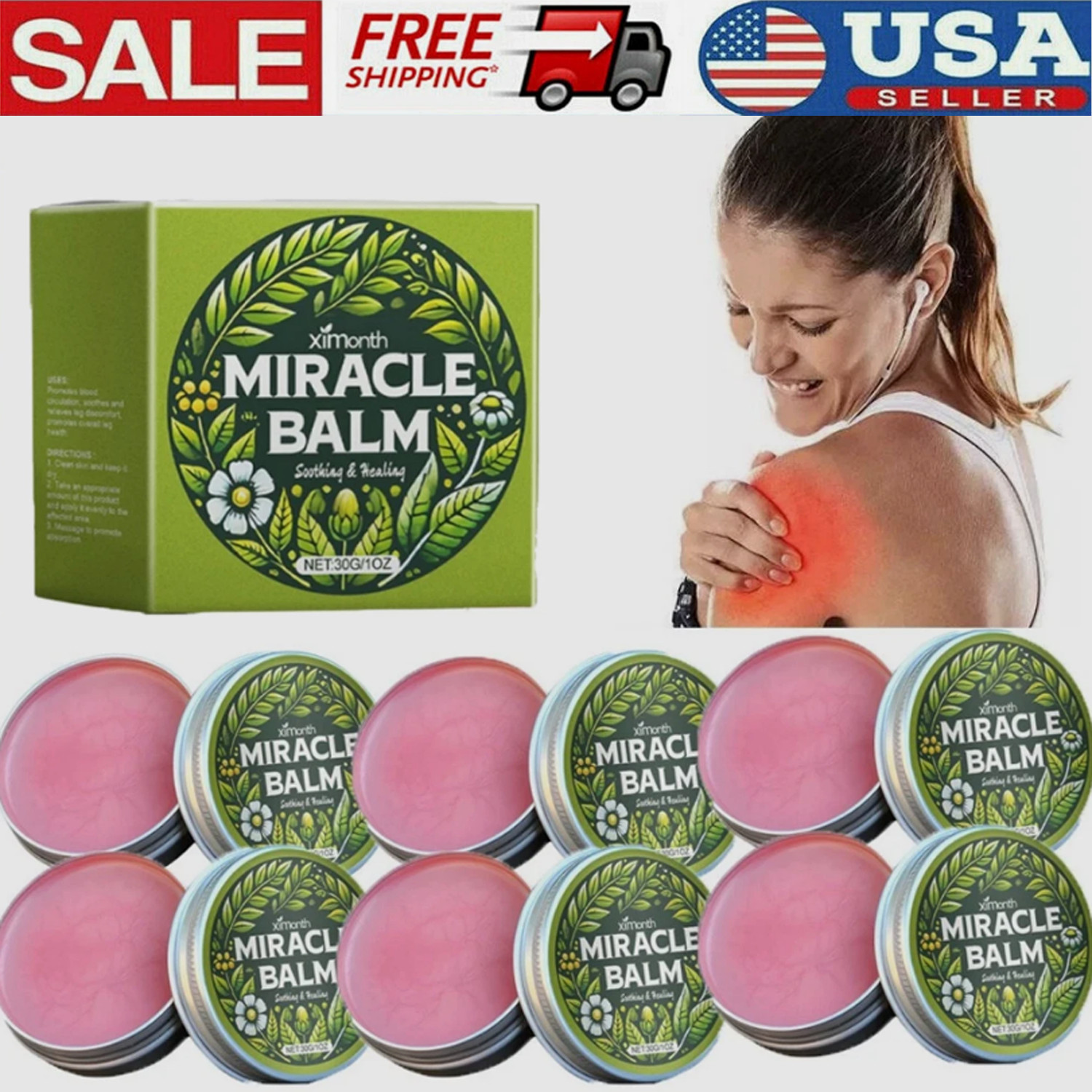 2X Senzio Miracle Balm Gentle Topical Soothing Cream Support Muscle Comfort