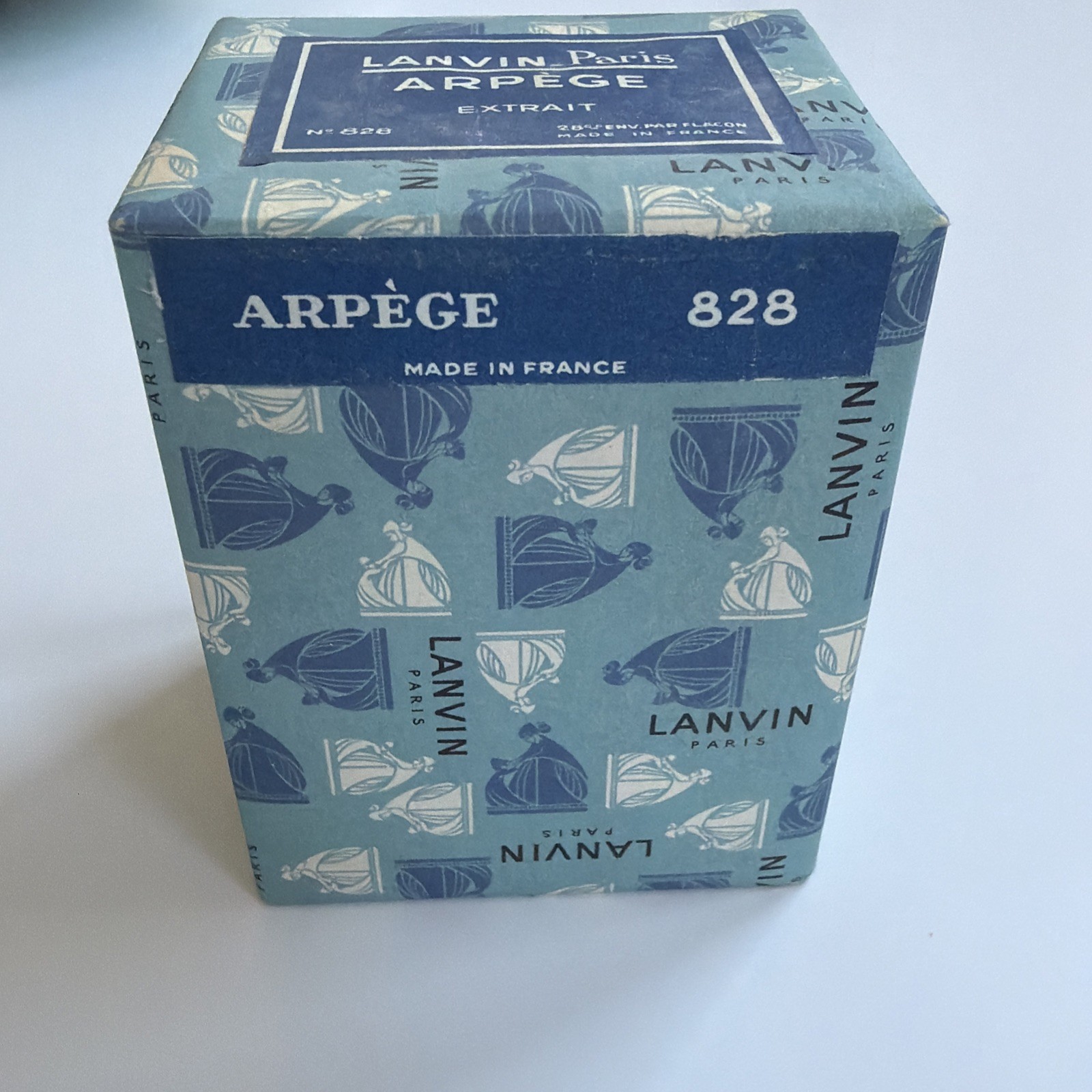 Vintage Lanvin Arpège Extrait Pure Parfum No. 828 Rare Blue Box