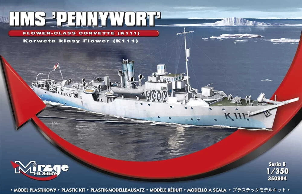 1/350 WW2 Corvette : HMS Pennywort [RN] #350804 : MIRAGE HOBBY