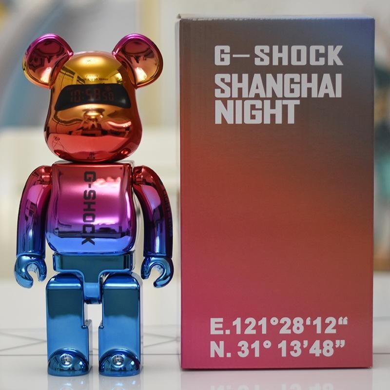 Bestselling Bearbrick400% G-SHOCK Doll 11 inch Figure Desk Ornament