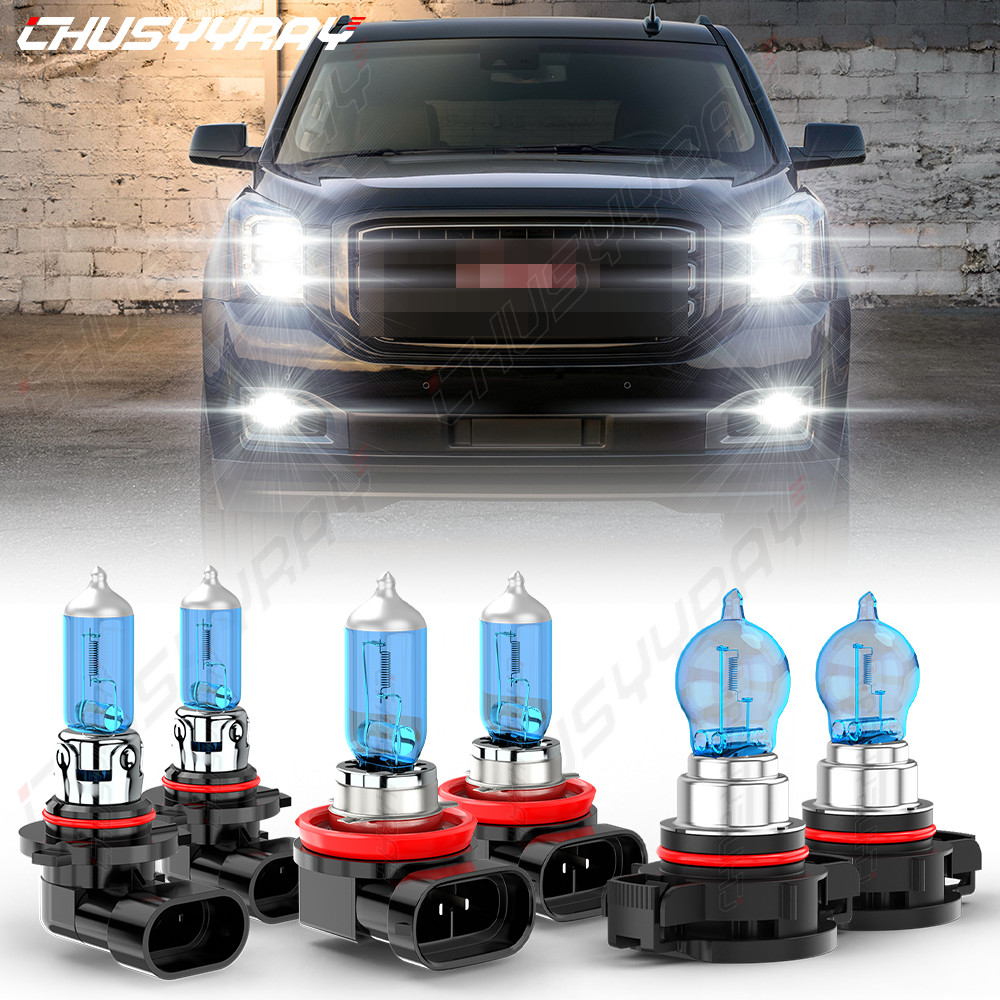 Faros halógenos faros antiniebla bombillas For GMC Sierra 1500 2500 3500 07-13