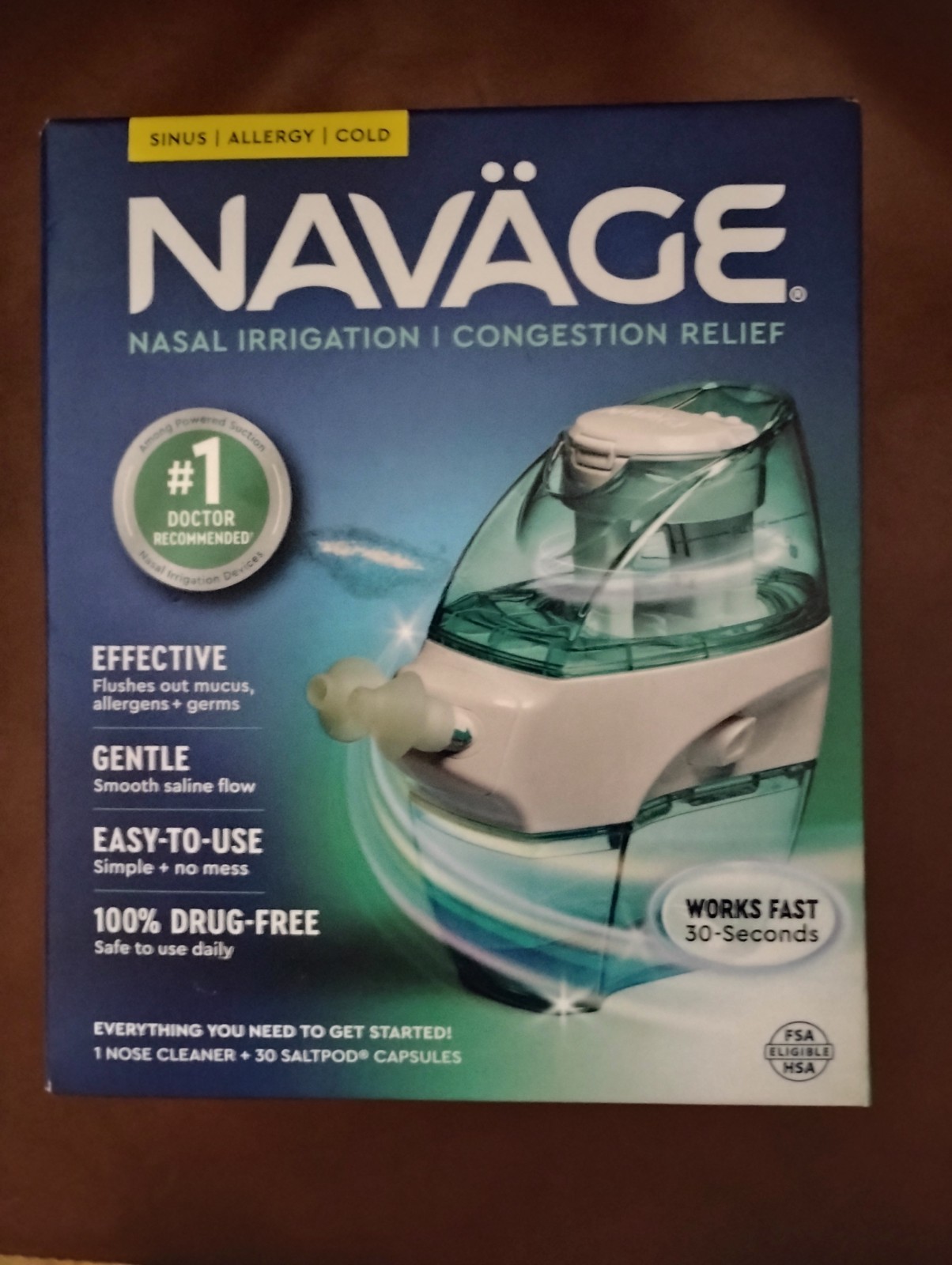 Navage Nasal Care Saline SINUS ALLERGY COLD Nasal Irrigation Kit NEW **