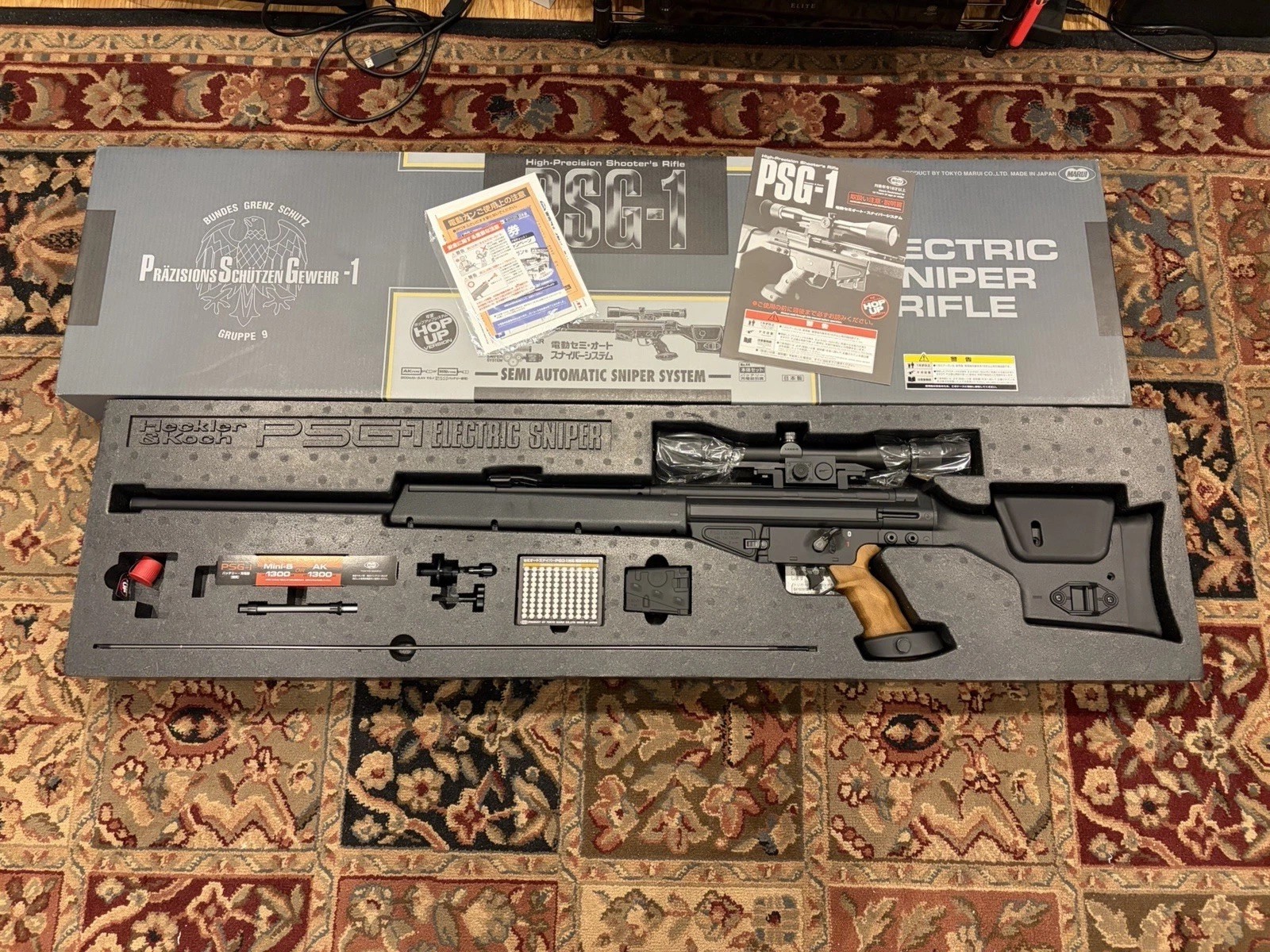 BRAND NEW-2026 Production Tokyo Marui PSG-1 Airsoft AEG Sniper Rifle
