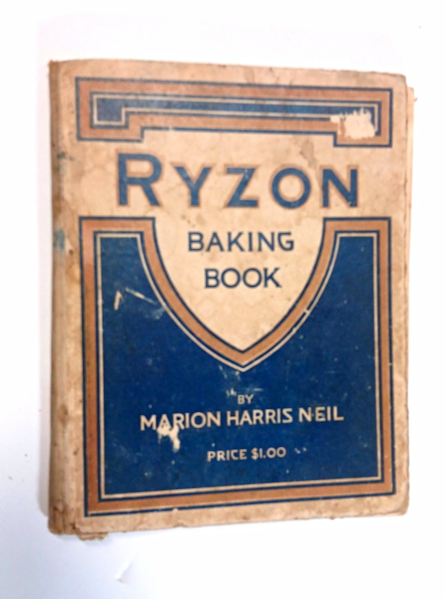 Antique 1918 Ryzon Baking Book by Marion Harris Neil Hardcover Book