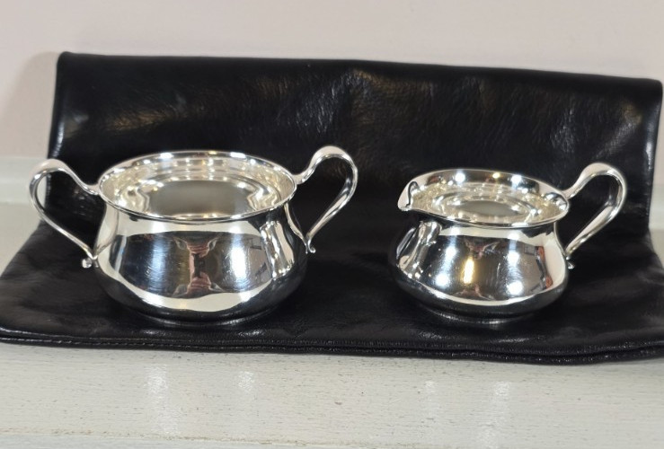 Tiffany And Co Sterling Silver Sugar Bowl And Creamer c.1910 No Monograms