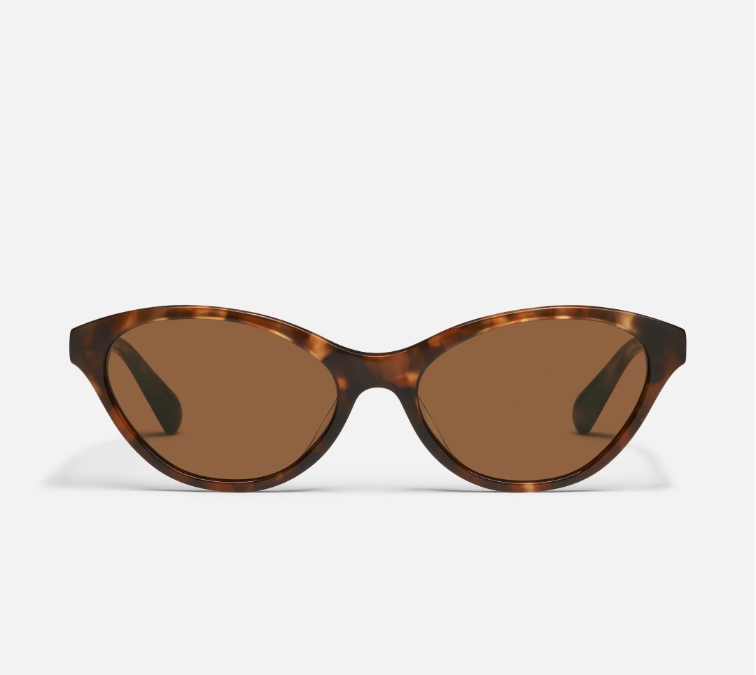 Quay Talk Nice Amber Tortoise Brown Sunglasses Authentic New 80973