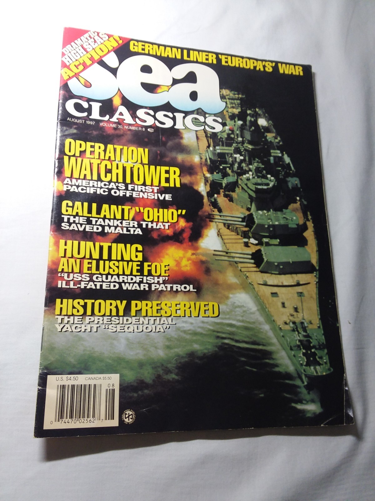 Sea Classics magazine from August 1997, Volume 30, number 8