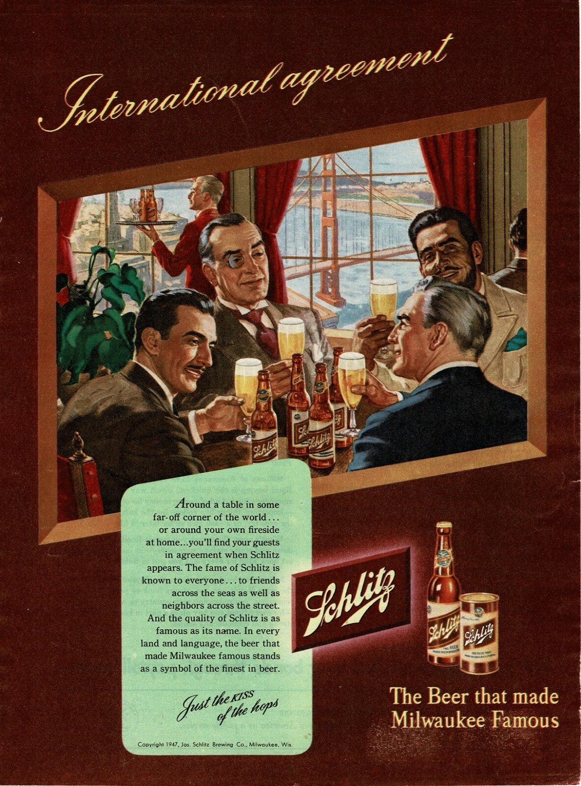 1947 Schlitz Beer \
