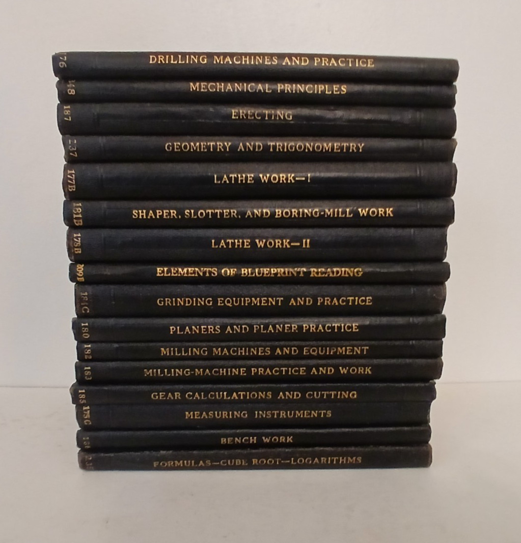 Vintage International Textbook Company Lot 16 Machine Shop Lathe 1920s - 1940s