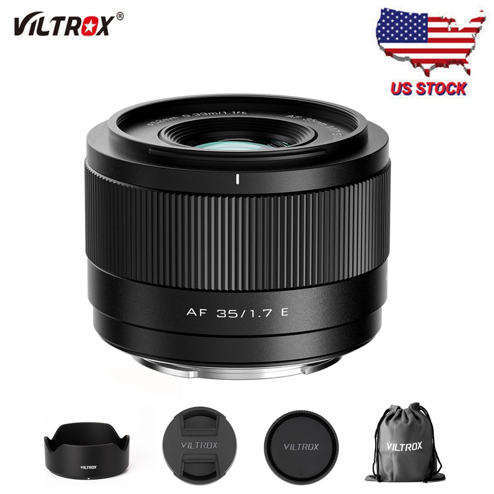 VILTROX 35mm F1.7 Large Aperture APS-C Auto Focus Prime Lens for Sony E-Mount