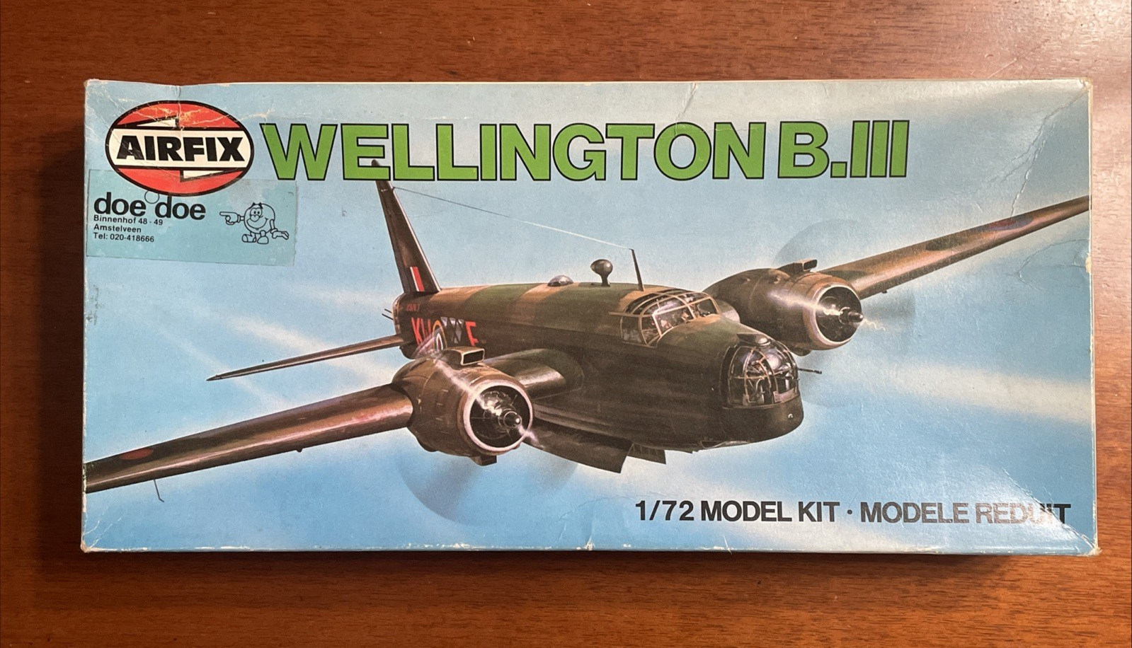 Wellington B.III - Airfix 1/72 Scale Unassembled Plastic Aircraft Kit#4001-5