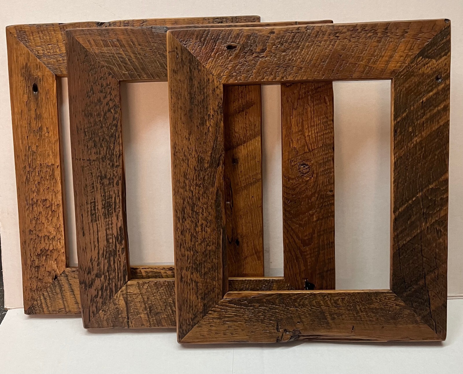 3 reclaimed wood 11x14 picture frames 3 reclaimed wood 11x14 picture frames