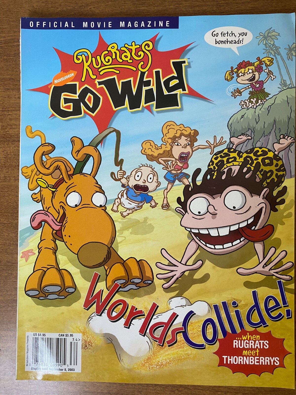 Rugrats Go Wild Official Movie Magazine - 2003 - Worlds Collide - Rare Rugrats Go Wild Official Movie Magazine - 2003 - Worlds Collide - Rare