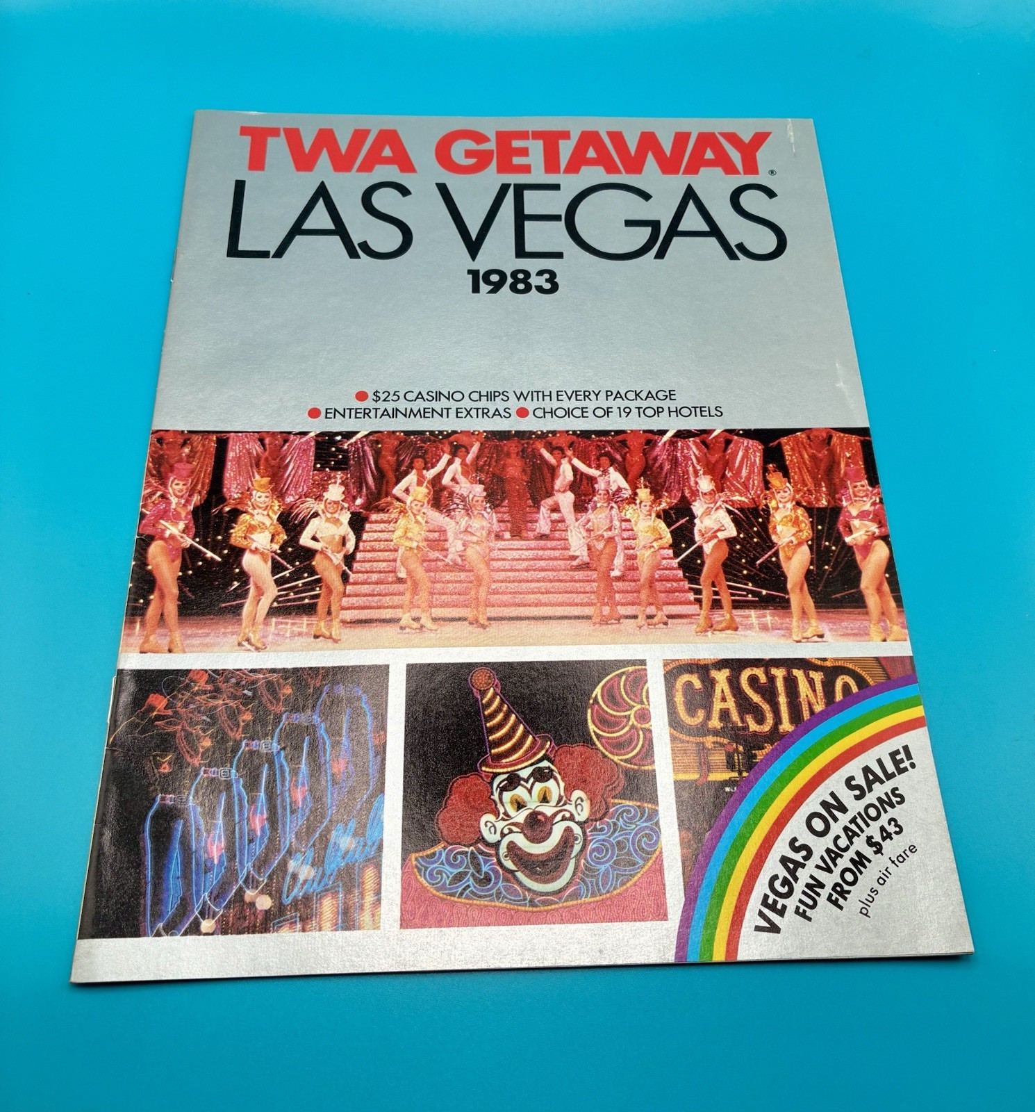 VTG TWA Airlines TWA Getaway Magazine Las Vegas 1983