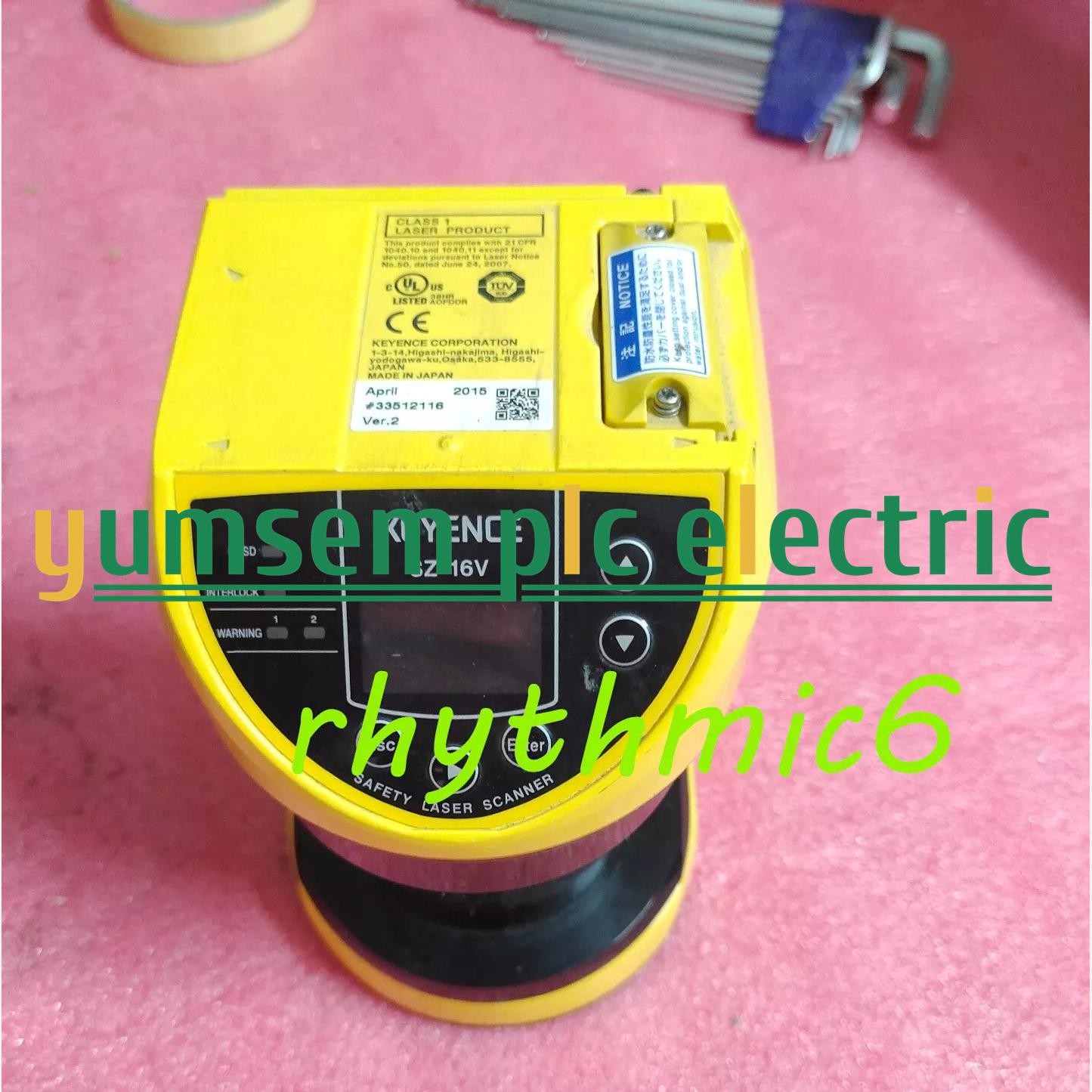 Used SZ-16V Keyence laser scanner Tested good. Fast FedEx or DHL