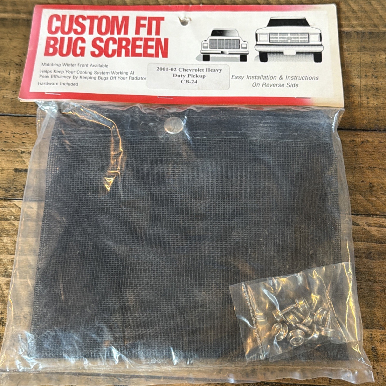Vintage Lund International Mesh Bug Screen Grille Cover 2001-02 Chevy Silverado
