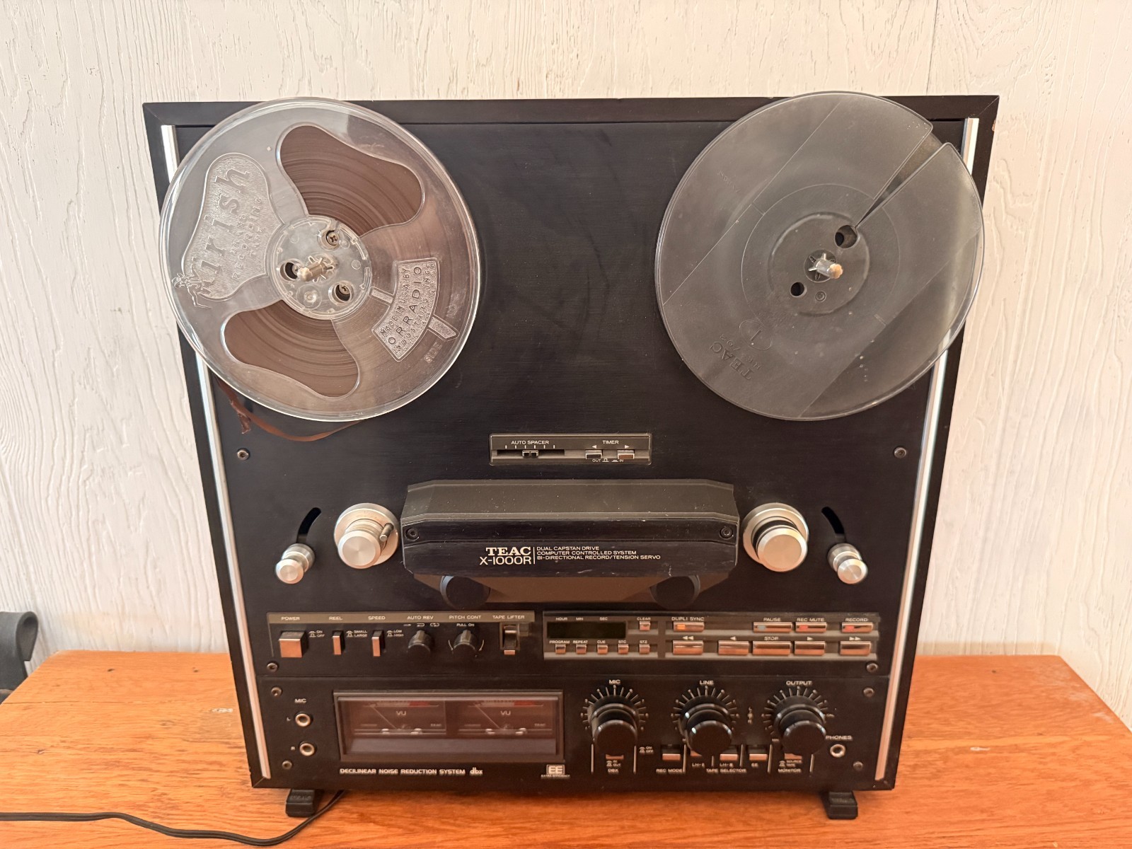 TEAC X-1000R BL Reel to Reel Tape Deck Auto Reverse Works Great