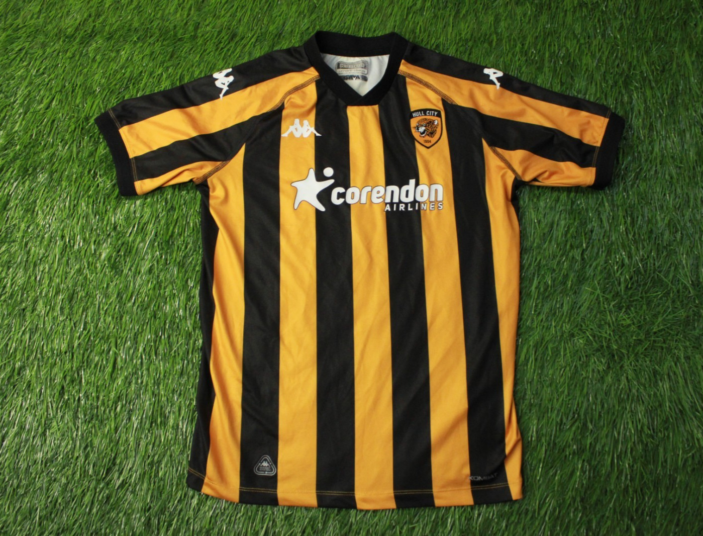 HULL CITY 2024-2025 FOOTBALL SOCCER SHIRT JERSEY HOME KAPPA ORIGINAL YOUNG XL