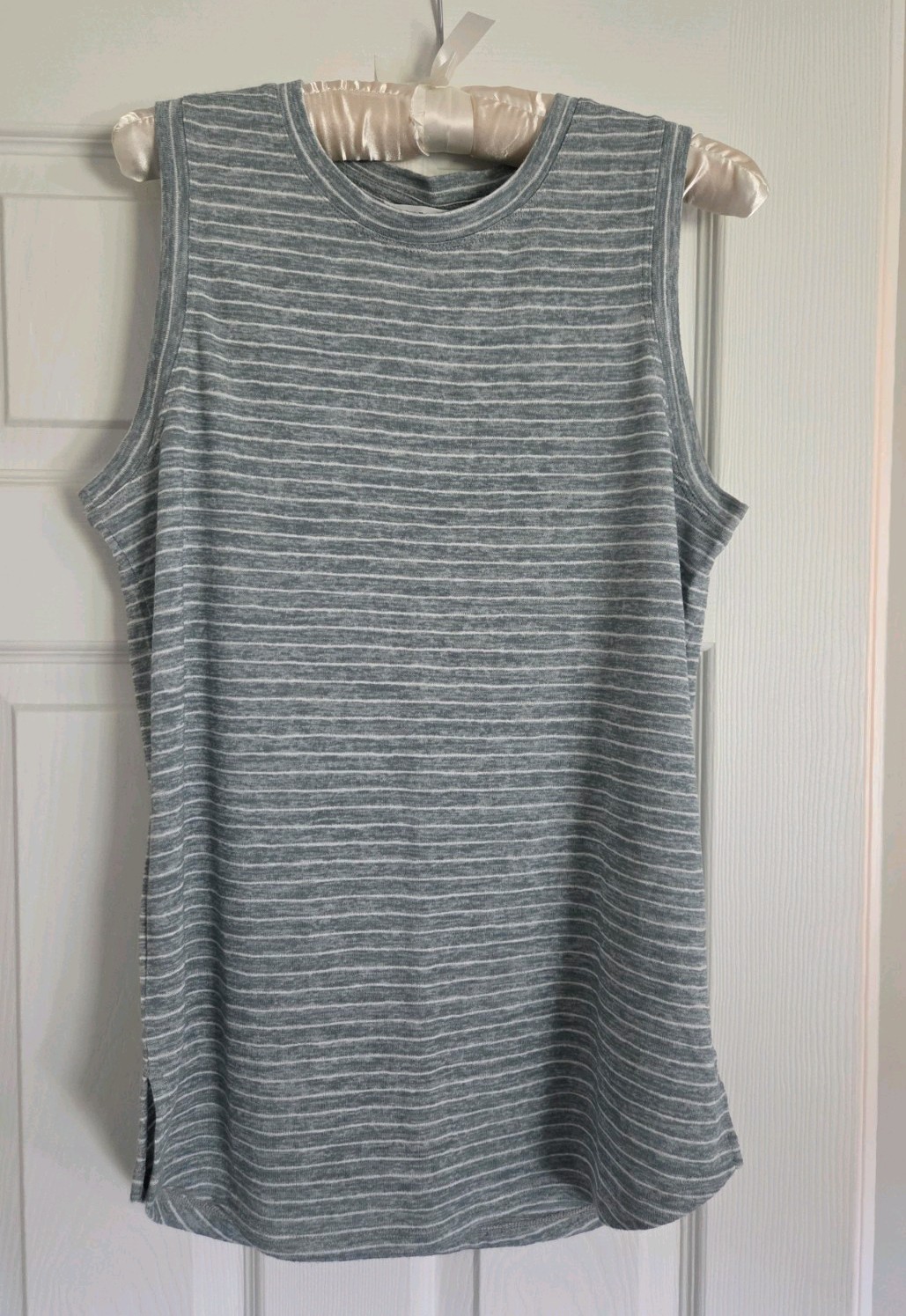 Athleta Seafoam Striped Breezy Tank, Size Medium, New Without Tags Athleta Seafoam Striped Breezy Tank, Size Medium, New Without Tags