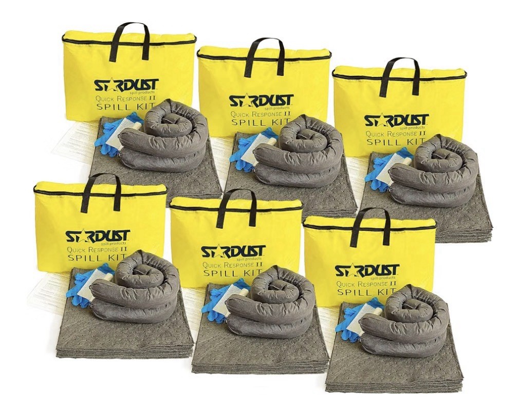 Stardust Spill Products Universal Spill Kit, OSHA Compliant, 6-Pack