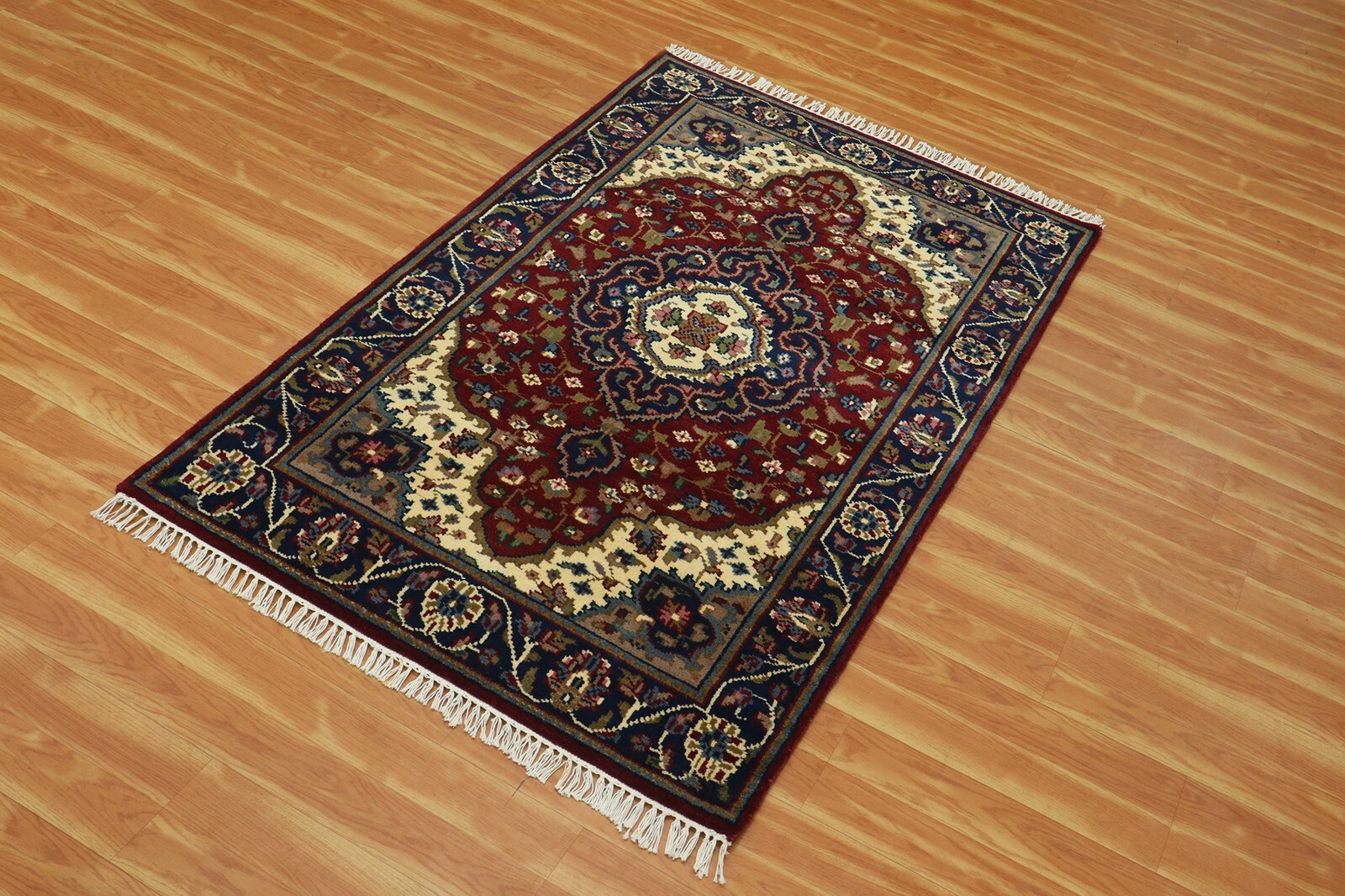 Oushak Hand Knotted Living Room Red Carpets Semi-Antique Wool Area Rugs 4x6 ft