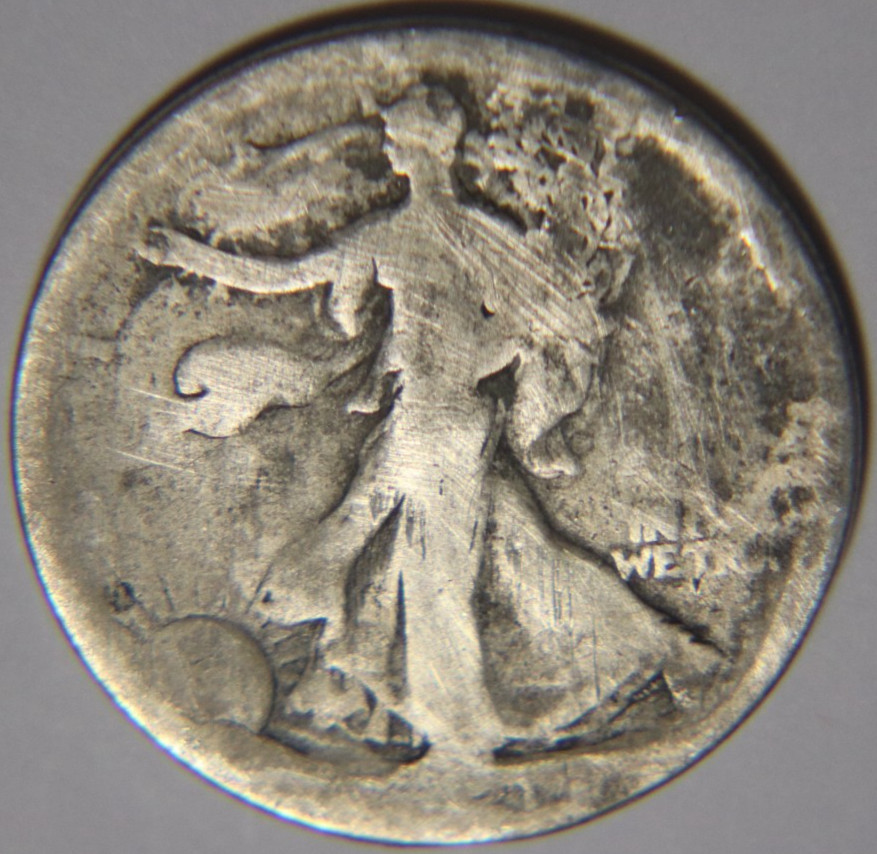 1921 P Walking Liberty Half Dollar 50C Cents Coin Silver, Key Date About Good