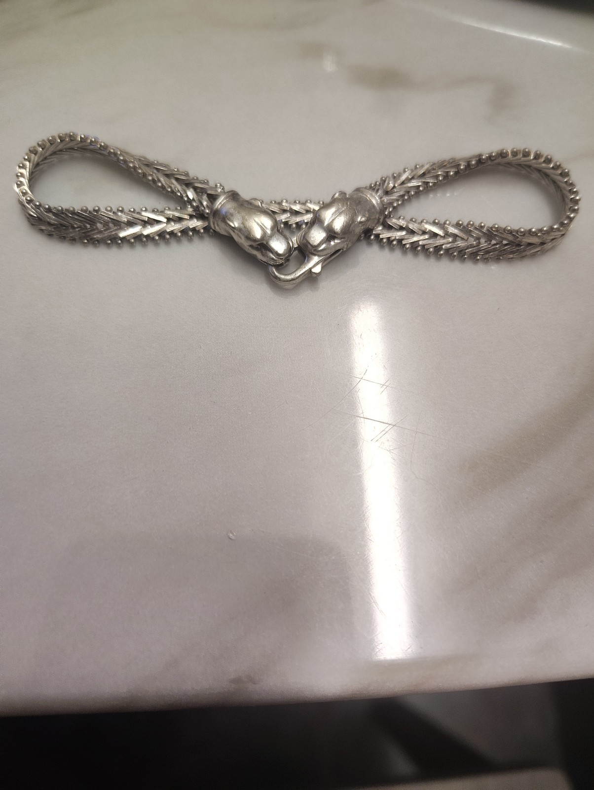 Vintage Milor Italy 925 Sterling Silver Panther Jaguar Clasp Bracelet 8 Vintage Milor Italy 925 Sterling Silver Panther Jaguar Clasp Bracelet 8