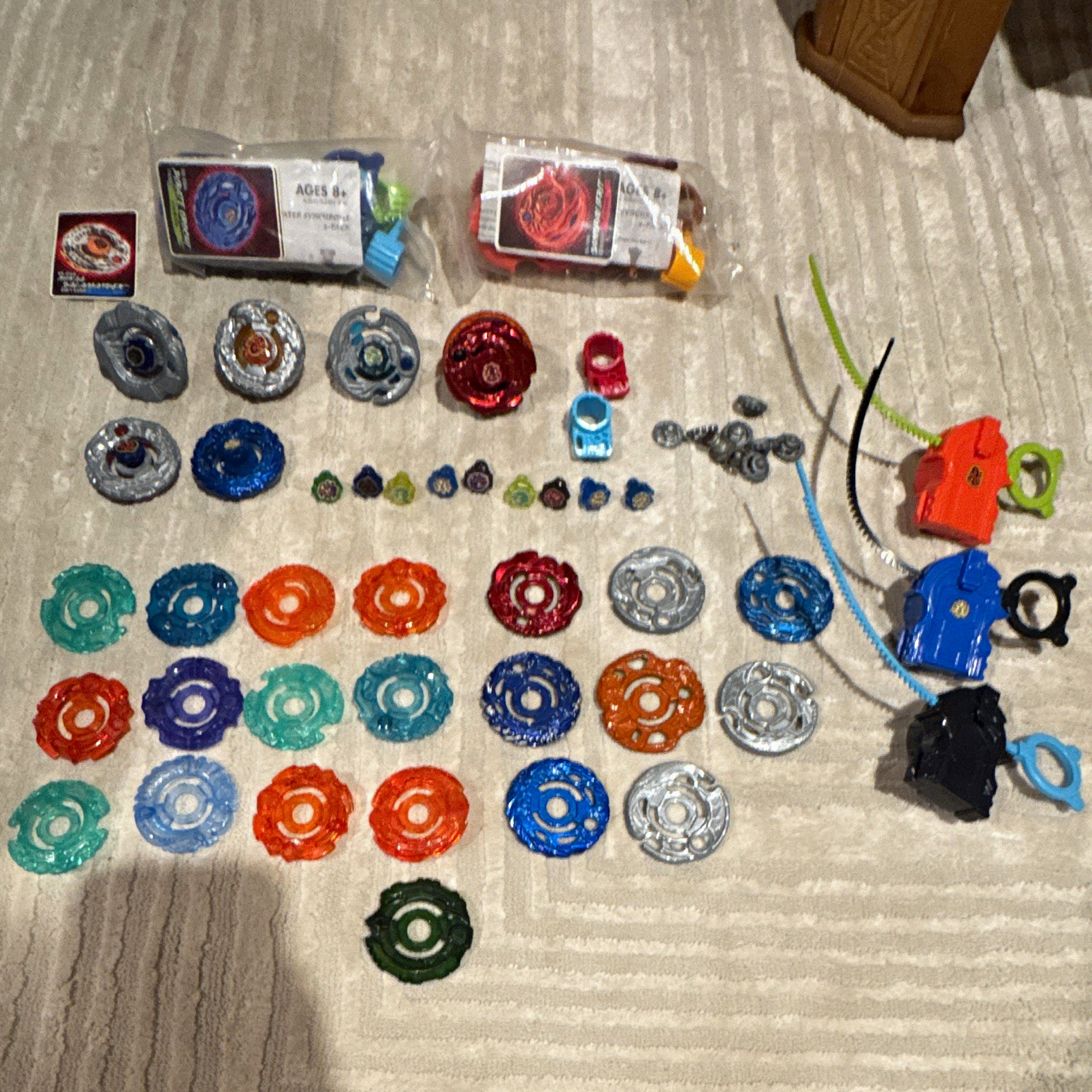Hasbro Beyblade Shogun Steel Parts Lot Tops, Launchers & Ripcords Multicolor Hasbro Beyblade Shogun Steel Parts Lot Tops, Launchers & Ripcords Multicolor