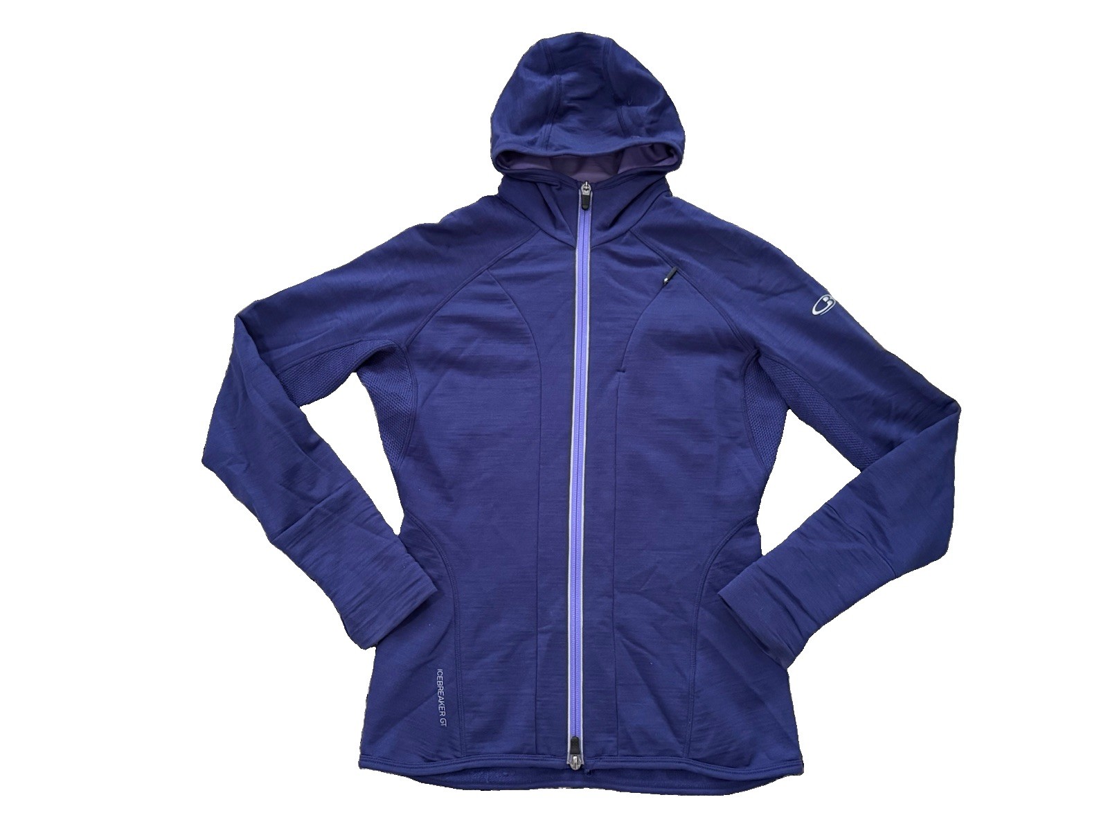 Icebreaker GT 260 Quantum Full Zip Merino Wool Hoodie Size XS Purple Icebreaker GT 260 Quantum Full Zip Merino Wool Hoodie Size XS Purple