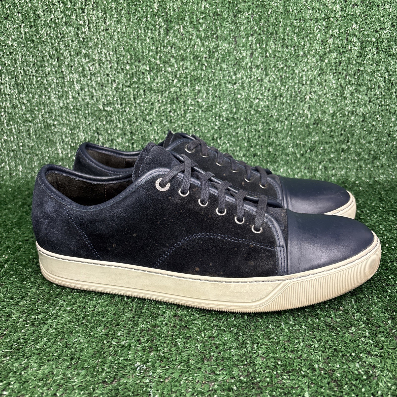 Lanvin DBB1 Leather And Suede Sneakers ‘Navy’ - US Size 10 - MSRP $590