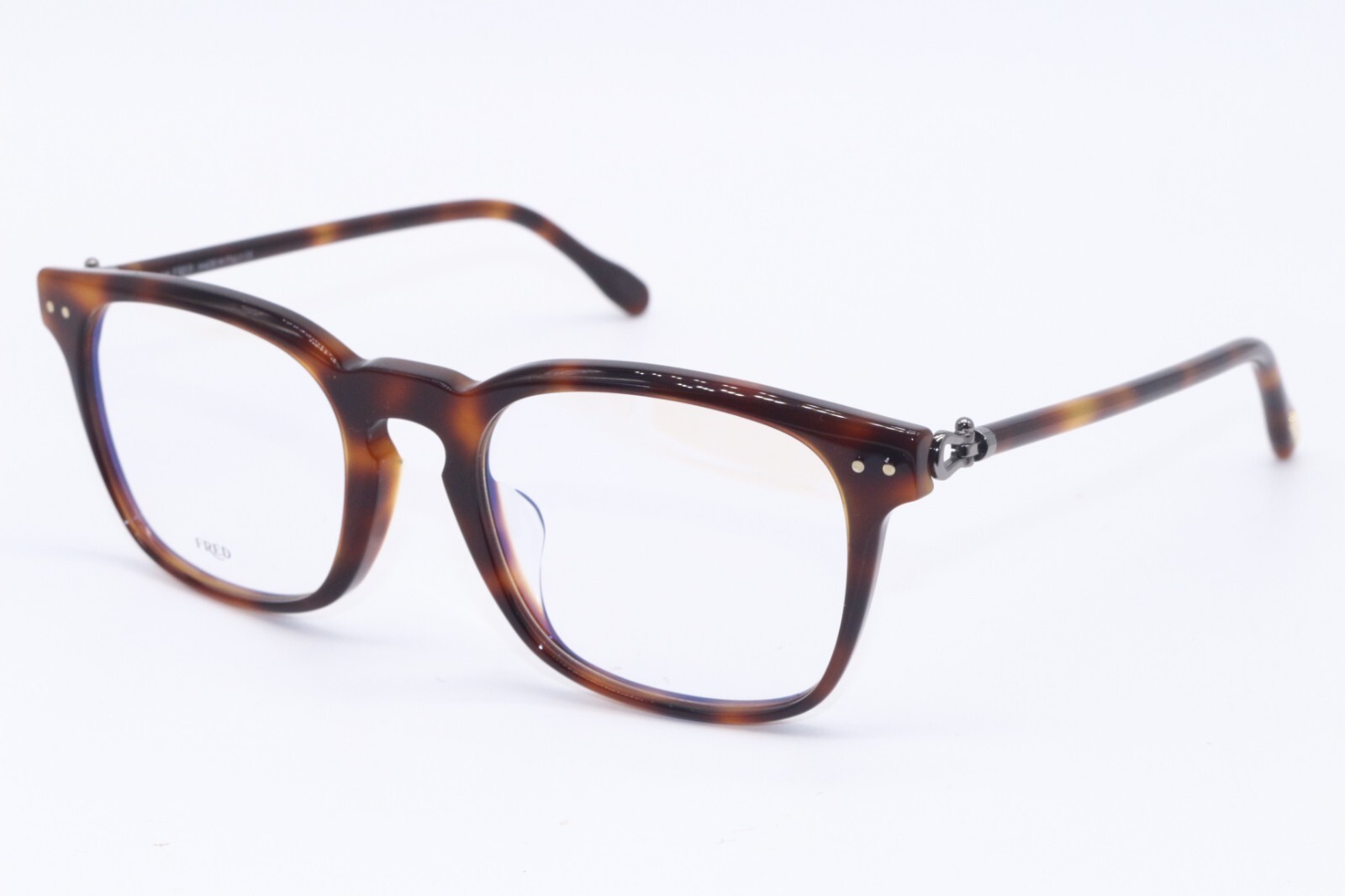 NEW FRED LUNETTES FG 50006U 053 HAVANA GOLD AUTHENTIC DESIGNER EYEGLASSES 54-21