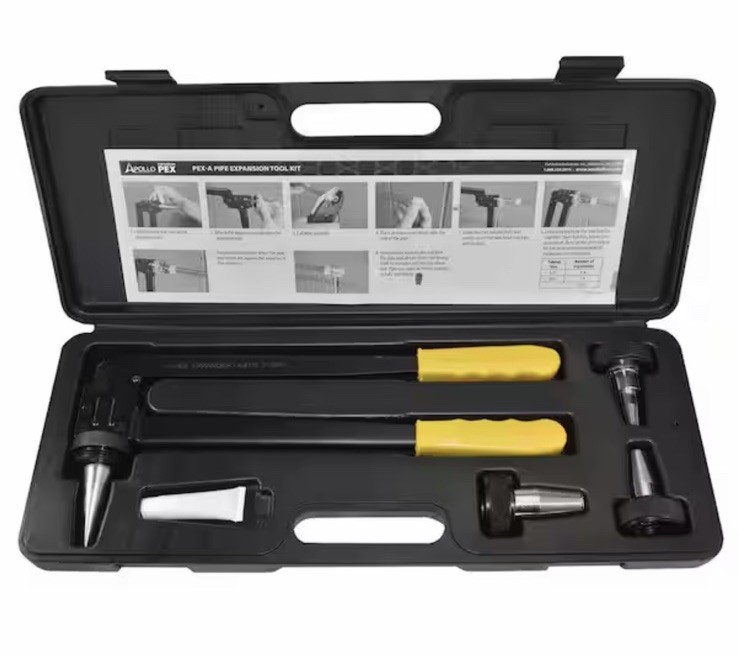 Apollo EPXTOOLKIT PEX-A Expansion Tool Kit 1/2; 3/4;  1 in Expander Heads