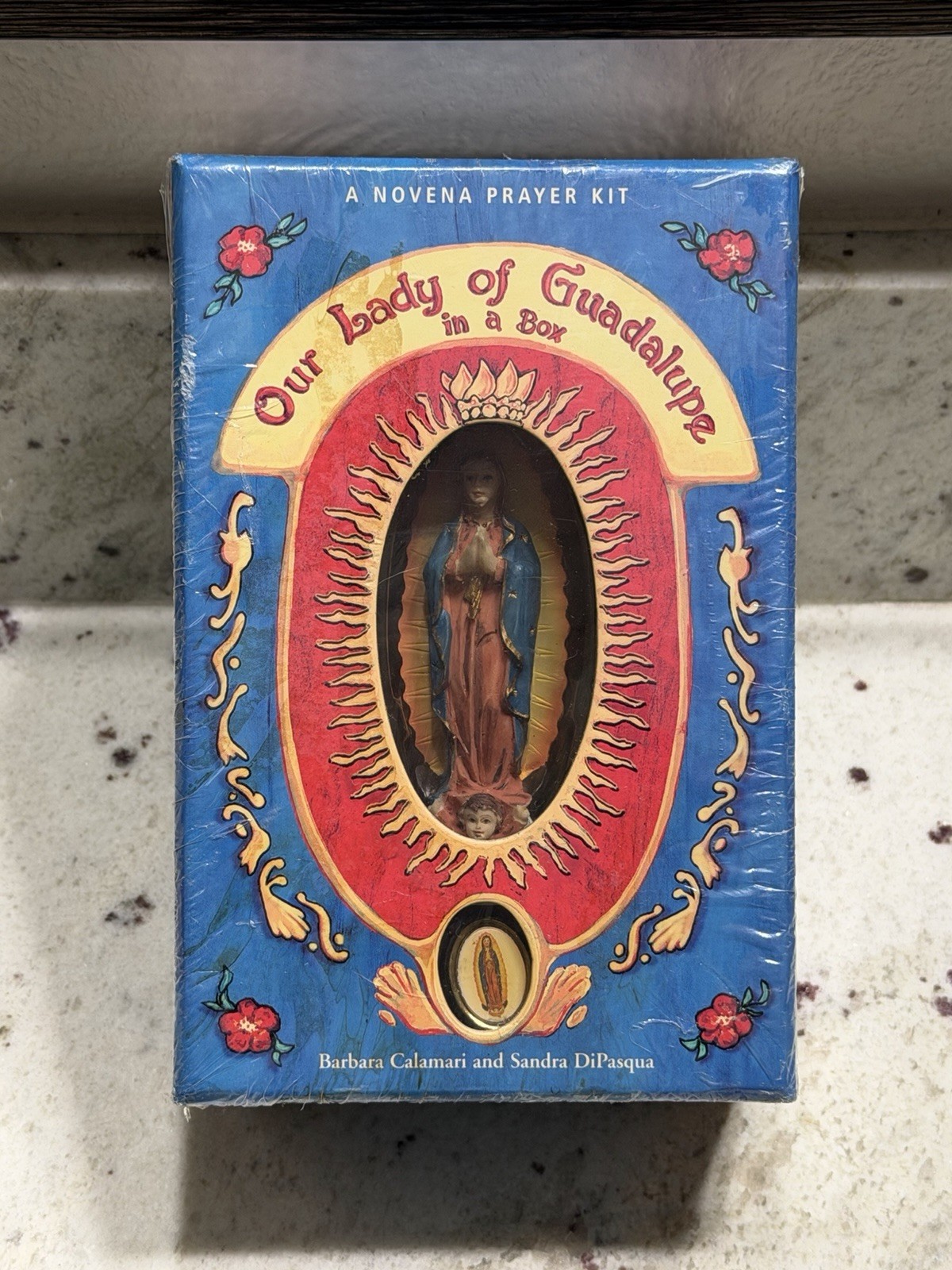 Our Lady of Guadalupe in a Box Novena Prayer Kit Sealed Statue Pin Book 2002