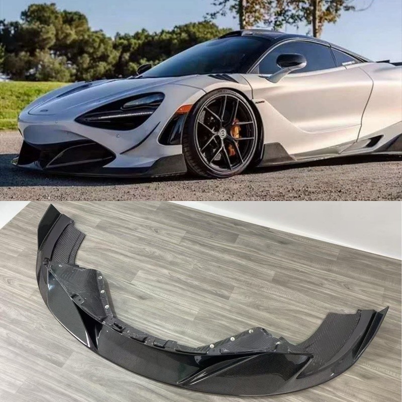 CARBON FIBER FRONT BUMPER SPLITTER DIFFUSER COVER FOR MCLAREN 720S RYFT STYLE
