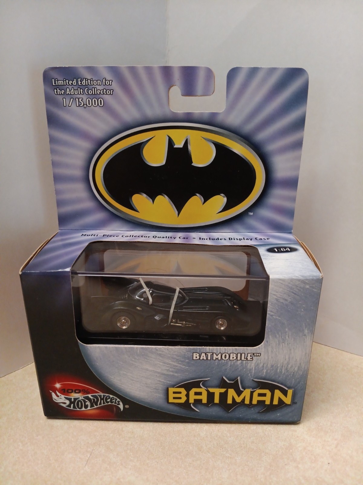 2003 100% HOT WHEELS BLACK BOX 1989 BATMAN BATMOBILE LIMITED EDITION 1/15,000 2003 100% HOT WHEELS BLACK BOX 1989 BATMAN BATMOBILE LIMITED EDITION 1/15,000