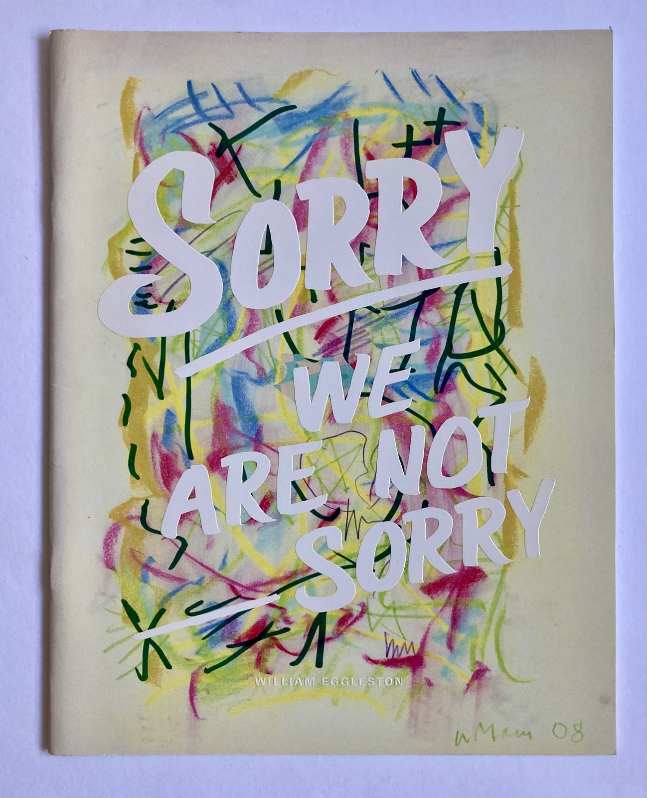 William Eggleston, Sorry We Are Not Sorry, 1st Edition, 2009 Journal 27
