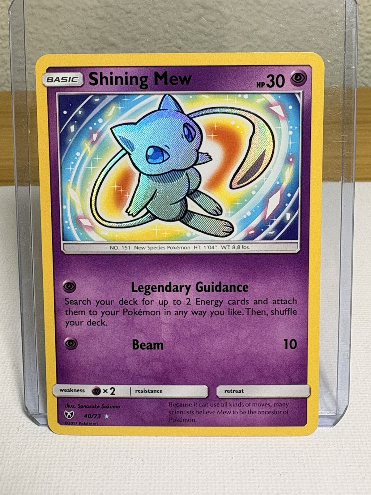 Shining Mew 40/73 Shining Legends Holo