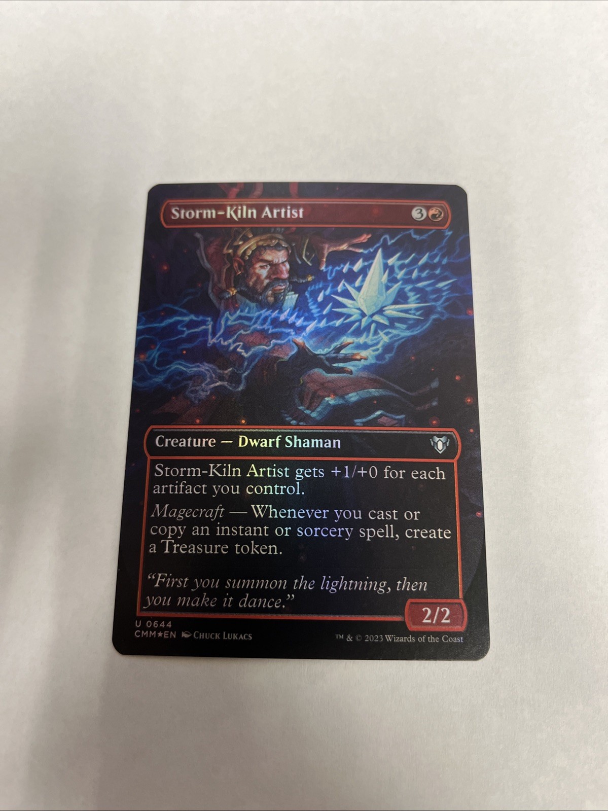Storm-Kiln Artist Borderless Foil Card #0644 MTG LP Storm-Kiln Artist Borderless Foil Card #0644 MTG LP
