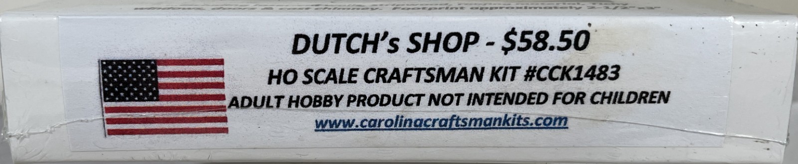 Carolina Craftsman CCK1483 Dutch's Shop HO Scale OOP