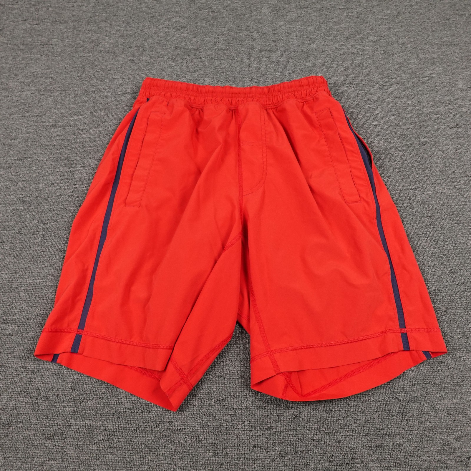 Lululemon Shorts Mens Medium Red Lined Running Athletic Drawstring 9 Inseam