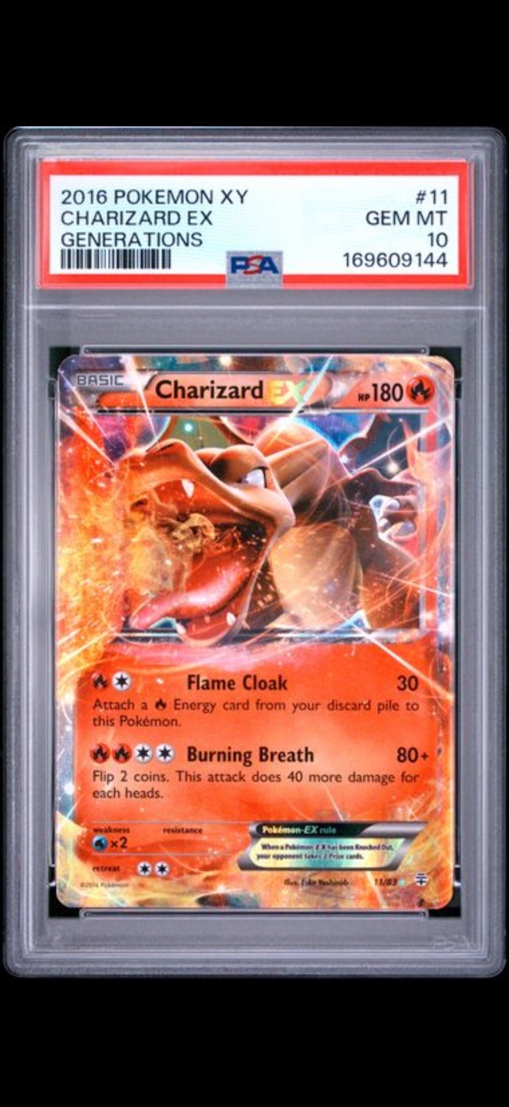 2016 POKEMON XY GENERATIONS #11 CHARIZARD EX PSA 10 2016 POKEMON XY GENERATIONS #11 CHARIZARD EX PSA 10