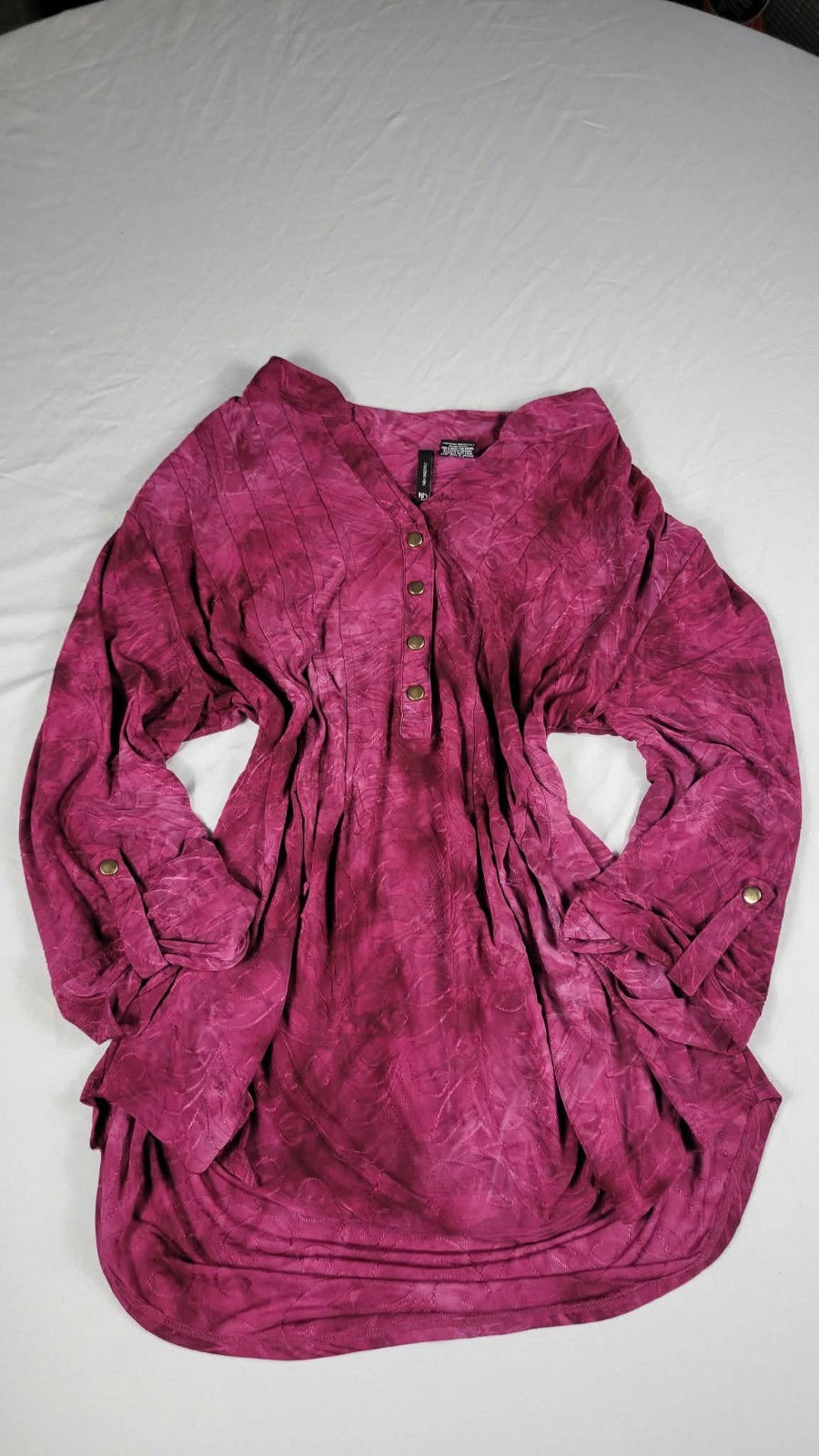 New Directions magenta blouse L