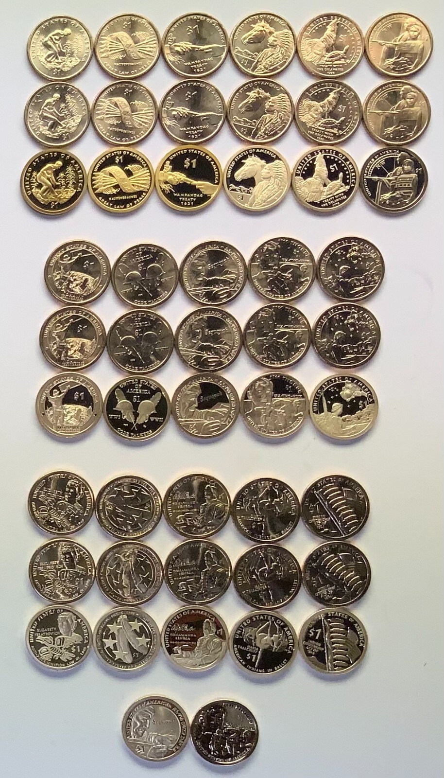 2009- 2026 PDS Sacagawea 56 Coin BU & Proof Set wReverse Proof & Enhanced Uncirc